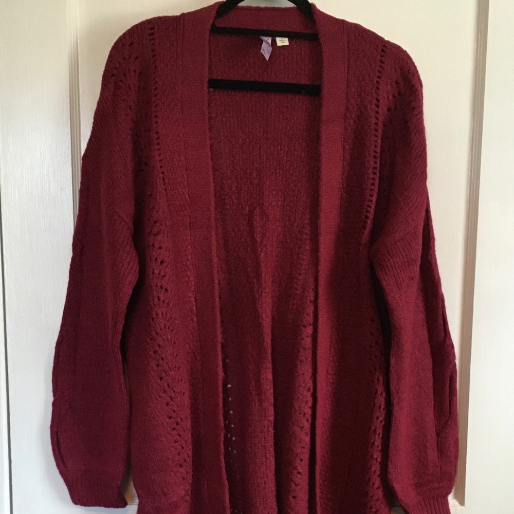Alya Chunky Cardigan, Magenta, Large